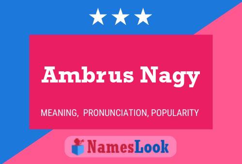 Ambrus Nagy 名字海报