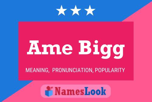 Ame Bigg 名字海报