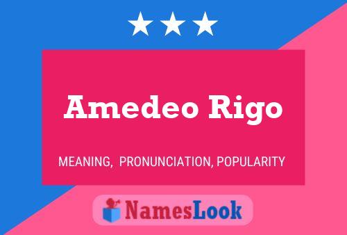 Amedeo Rigo 名字海报