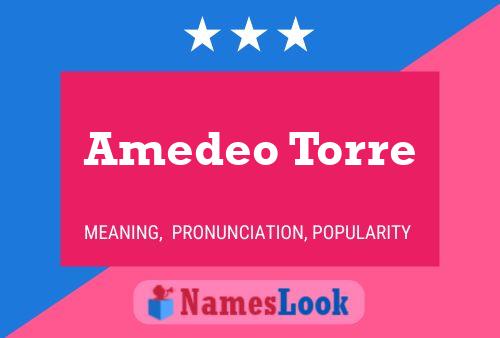 Amedeo Torre 名字海报