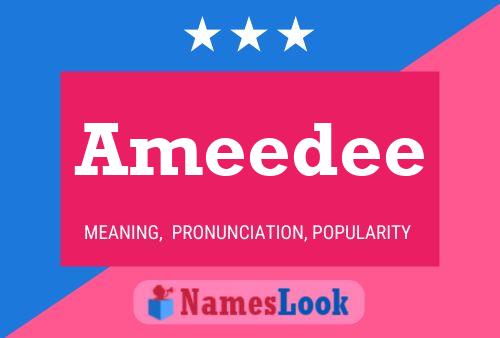 Ameedee 名字海报