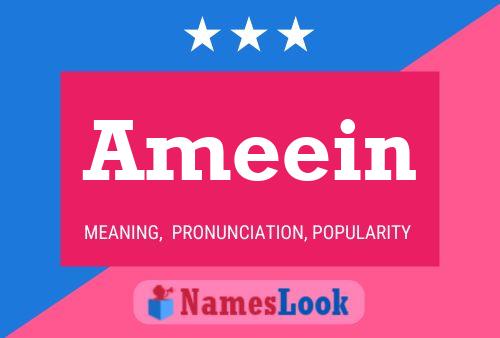 Ameein 名字海报