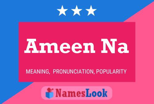 Ameen Na 名字海报