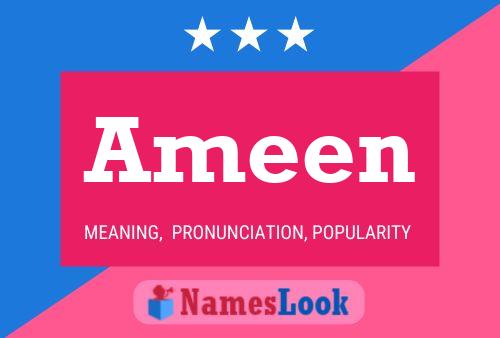 Ameen 名字海报