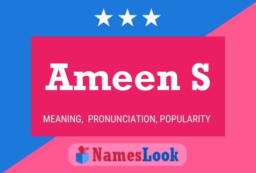 Ameen S 名字海报