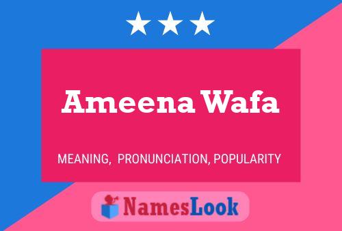 Ameena Wafa 名字海报