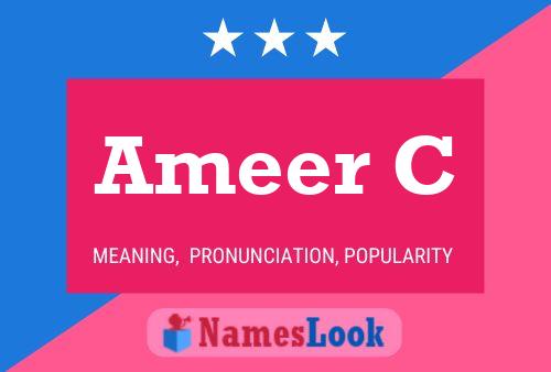 Ameer C 名字海报