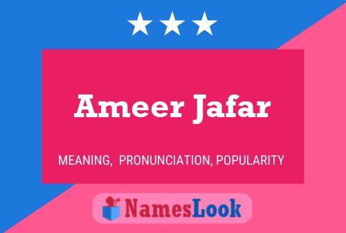 Ameer Jafar 名字海报