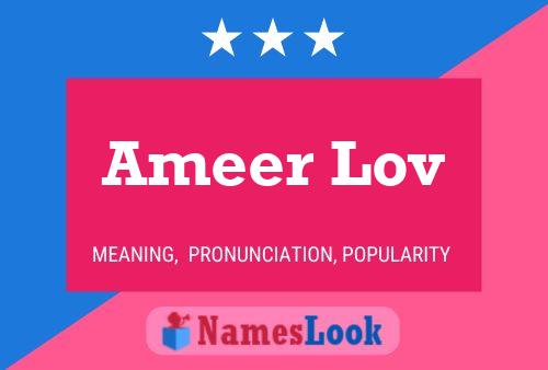 Ameer Lov 名字海报