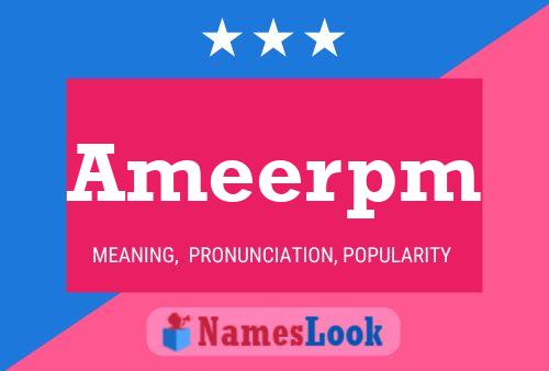 Ameerpm 名字海报