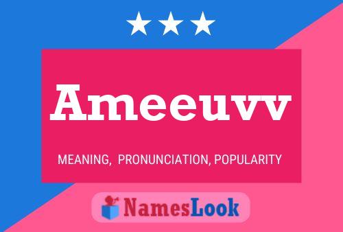 Ameeuvv 名字海报