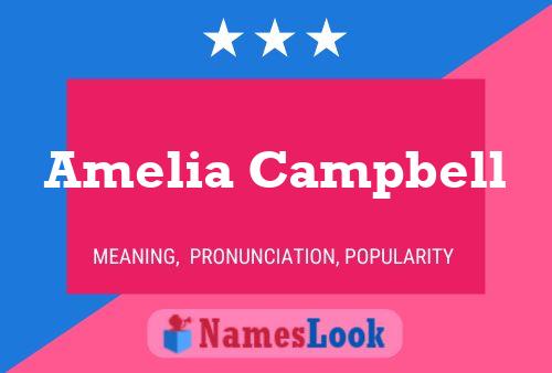 Amelia Campbell 名字海报