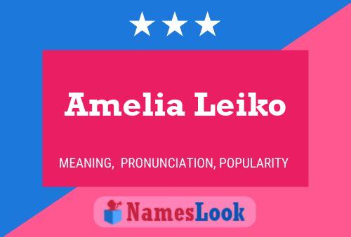 Amelia Leiko 名字海报