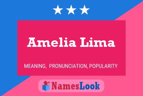 Amelia Lima 名字海报