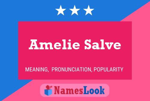 Amelie Salve 名字海报