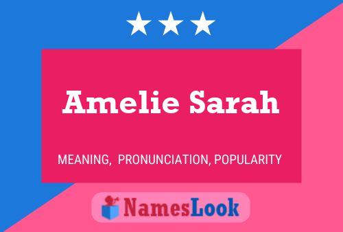 Amelie Sarah 名字海报