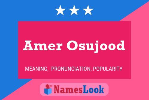 Amer Osujood 名字海报