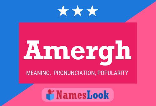 Amergh 名字海报