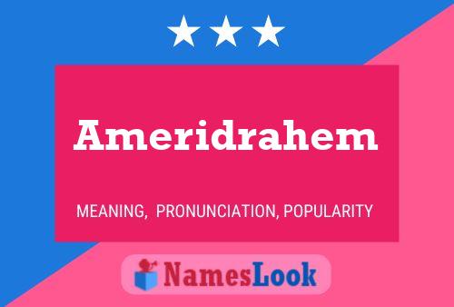 Ameridrahem 名字海报