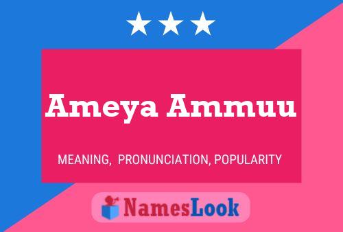 Ameya Ammuu 名字海报