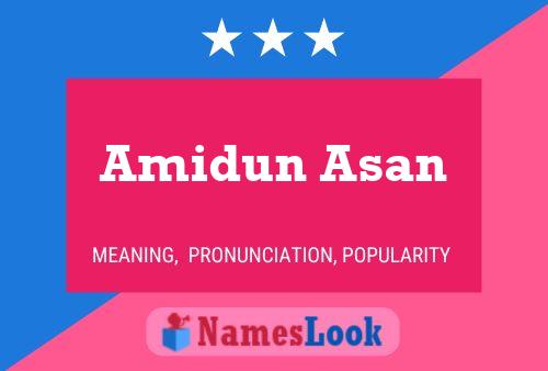 Amidun Asan 名字海报