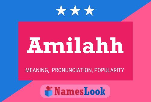 Amilahh 名字海报