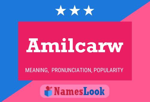 Amilcarw 名字海报