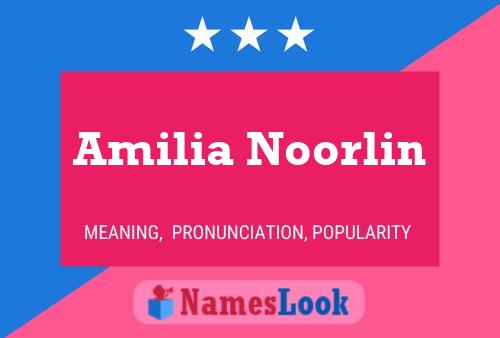 Amilia Noorlin 名字海报