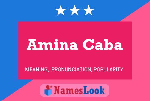 Amina Caba 名字海报