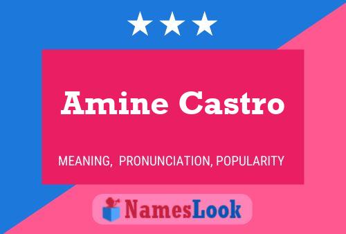 Amine Castro 名字海报