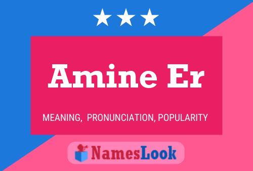 Amine Er 名字海报