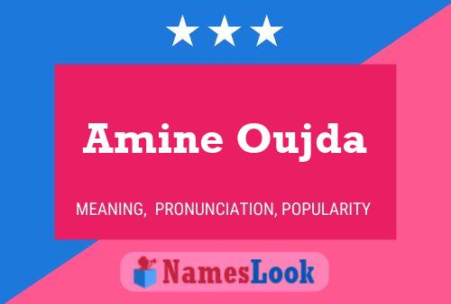 Amine Oujda 名字海报