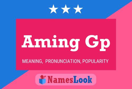 Aming Gp 名字海报