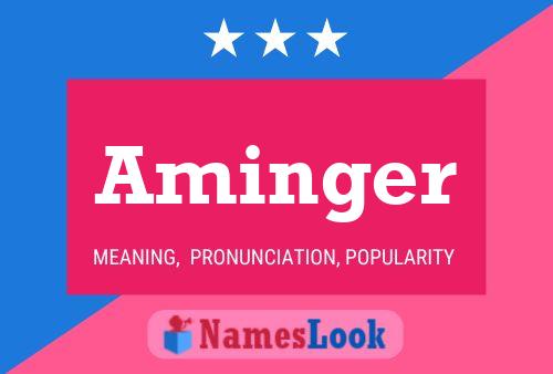 Aminger 名字海报