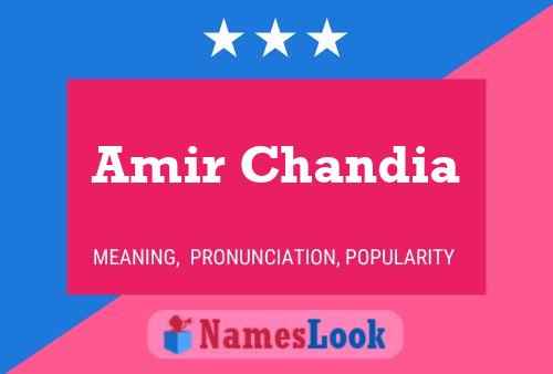 Amir Chandia 名字海报