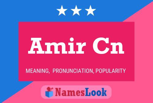 Amir Cn 名字海报