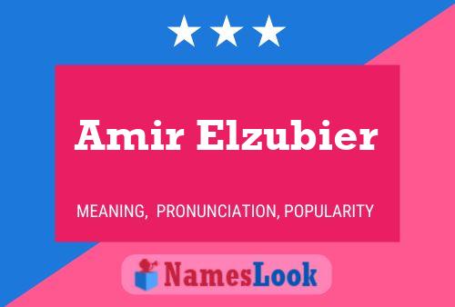 Amir Elzubier 名字海报