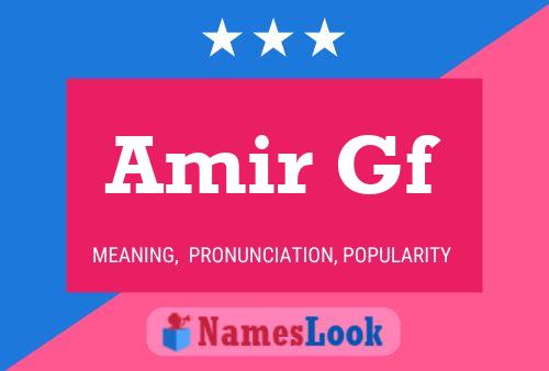 Amir Gf 名字海报