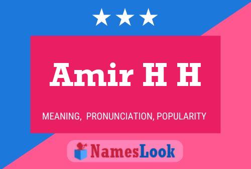 Amir H H 名字海报