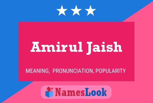 Amirul Jaish 名字海报