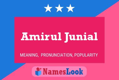 Amirul Junial 名字海报