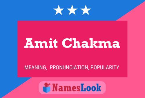 Amit Chakma 名字海报