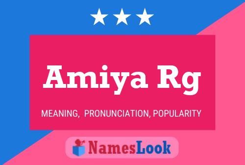 Amiya Rg 名字海报