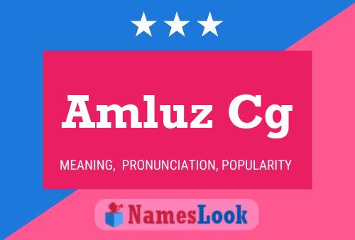 Amluz Cg 名字海报