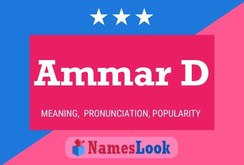 Ammar D 名字海报