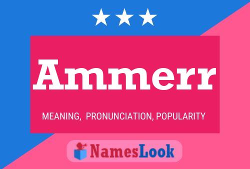 Ammerr 名字海报