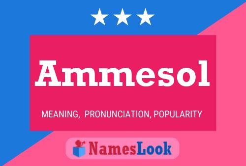 Ammesol 名字海报