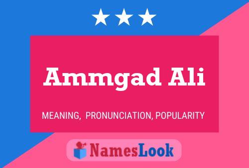 Ammgad Ali 名字海报