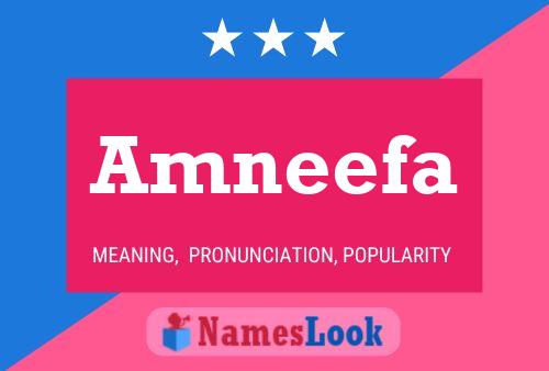 Amneefa 名字海报