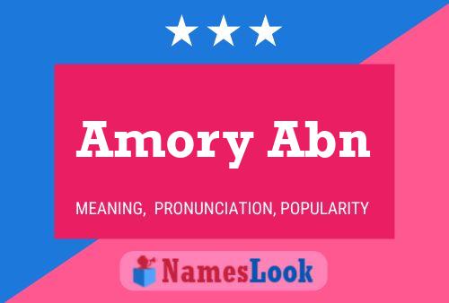 Amory Abn 名字海报